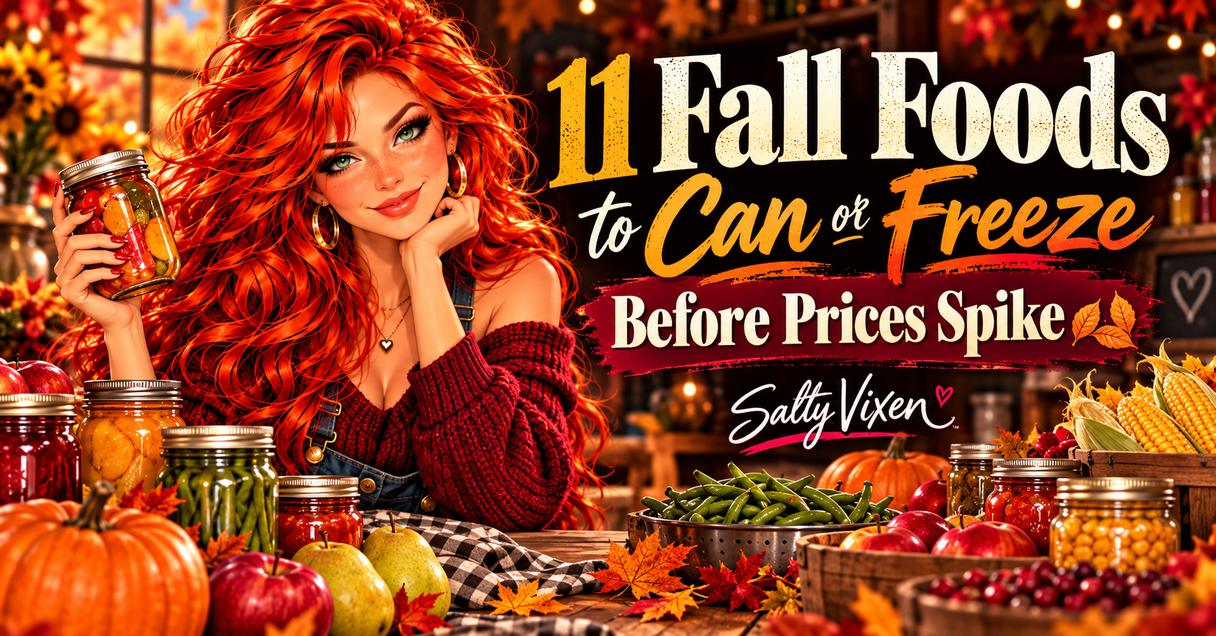 11 fall foods to can or freeze
